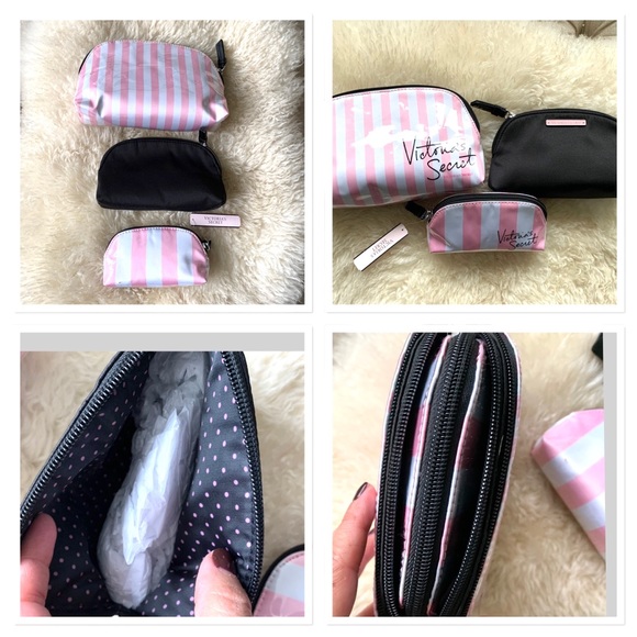 NWT Victoria’s Secret Makeup Bag Three Piece Set - Picture 5 of 9